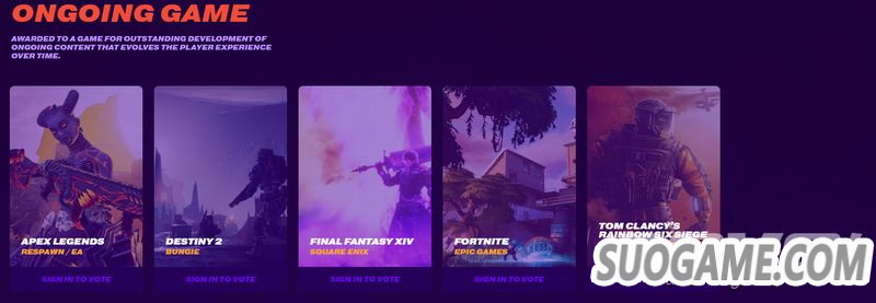 TGA 2019提名名单公开 只狼生化2死亡搁浅等6款作品角逐年度游戏