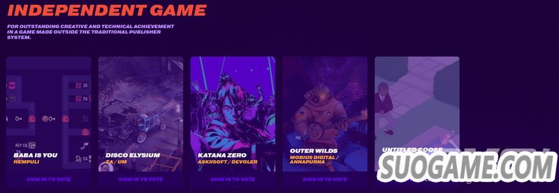 TGA 2019提名名单公开 只狼生化2死亡搁浅等6款作品角逐年度游戏