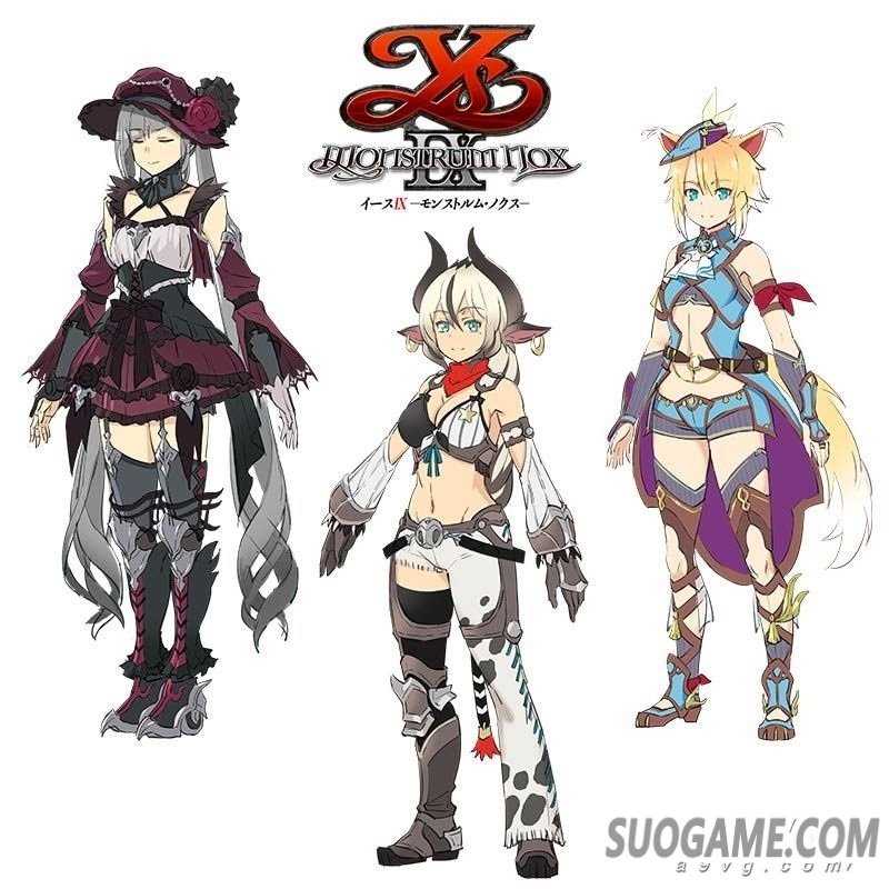 《伊苏9》公开店铺特典服装DLC预览图 GEO/日亚/电击屋三家