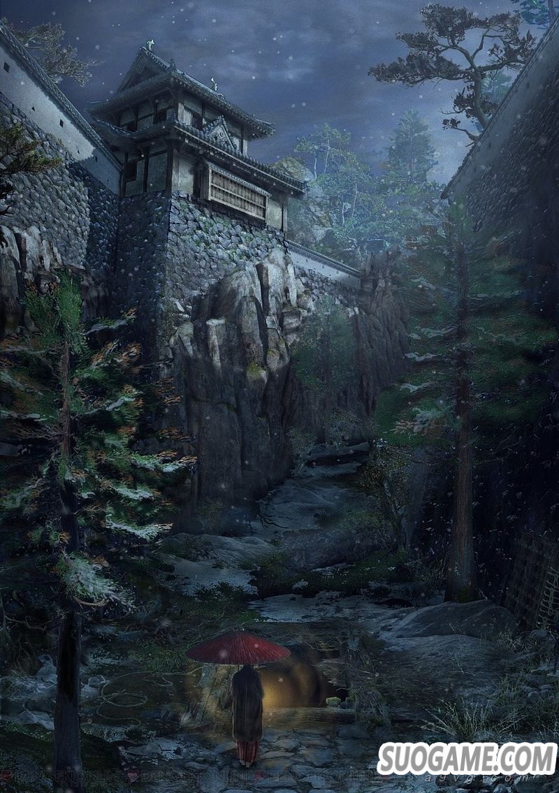 《只狼》官方画集公开部分收录画稿 8月2日发售288页