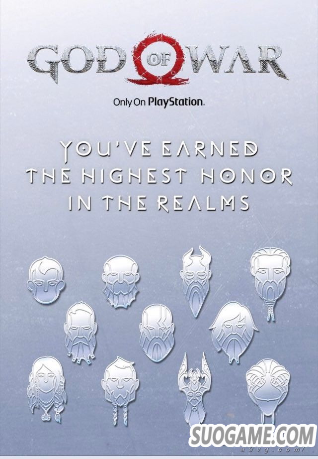 《战神》白金玩家陆续收到PSN头像兑换码 共11名角色