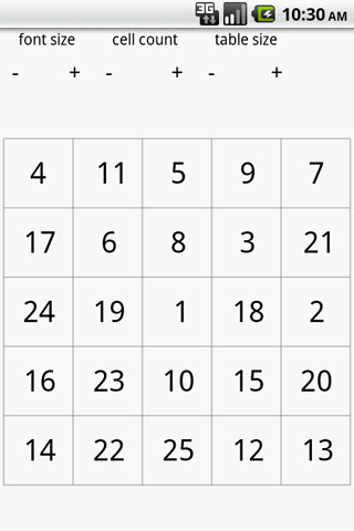 رSchulte Table Ϸͼ1