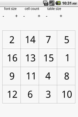 رSchulte Table Ϸͼ2