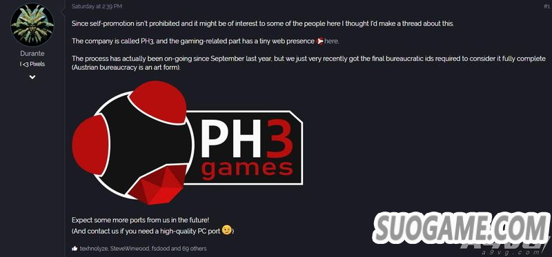 《黑魂》MOD作者成立工作室 曾负责《闪之轨迹》PC移植