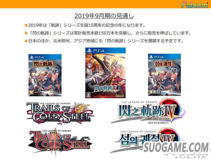 日本Falcom将于北京时间2019年推出《伊苏》新作等多个主机游戏
