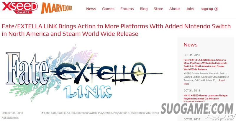 Fate/EXTELLA LINK½PCƽ̨ 2019һ